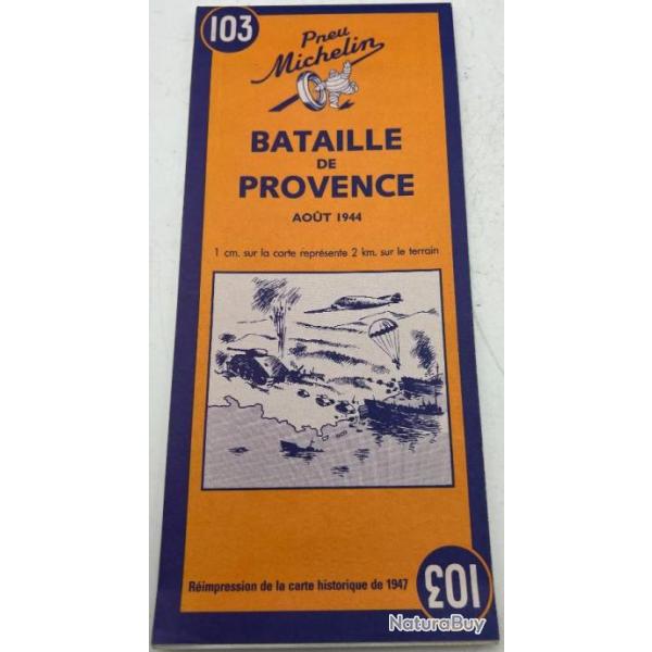 Carte Michelin Bataille de Provence num 103