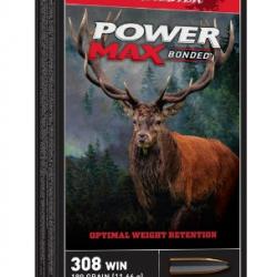 Munitions WINCHESTER cal.308win power max bonded 180gr 11.66g par 20