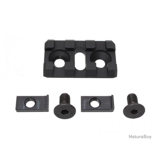 Rail Picatinny B-2L pour garde-main - Aluminium 6061 CNC / Noir - WiiTech