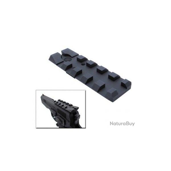 Rail Picatinny pour SP-01 KJW/ASG GBB - Aluminium CNC / Noir - WiiTech