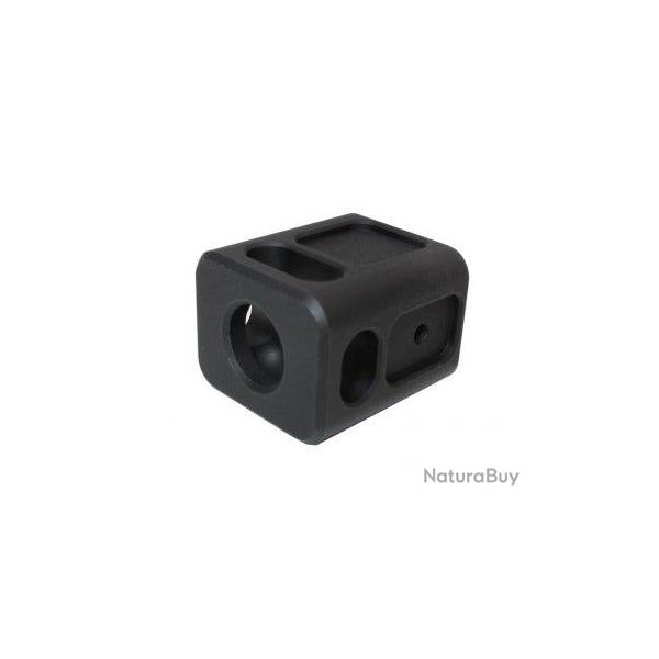 Compensateur 3-Port type K pour G-Series Marui GBB - 14mm CCW / Aluminium CNC / Noir - WiiTech