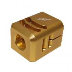 Compensateur 2-Cut type A pour G-Series Marui GBB - 14mm CCW / Aluminium CNC / Gold - WiiTech