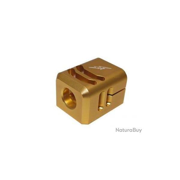Compensateur 2-Cut type A pour G-Series Marui GBB - 14mm CCW / Aluminium CNC / Gold - WiiTech
