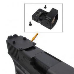Mount Slim avec rear sight pour RMR pour G-Series Marui/WE GBB - Aluminium CNC / Noir - WiiTech