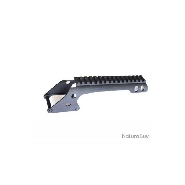 Rail Picatinny S pour M870 Marui gaz - Aluminium / Noir - WiiTech