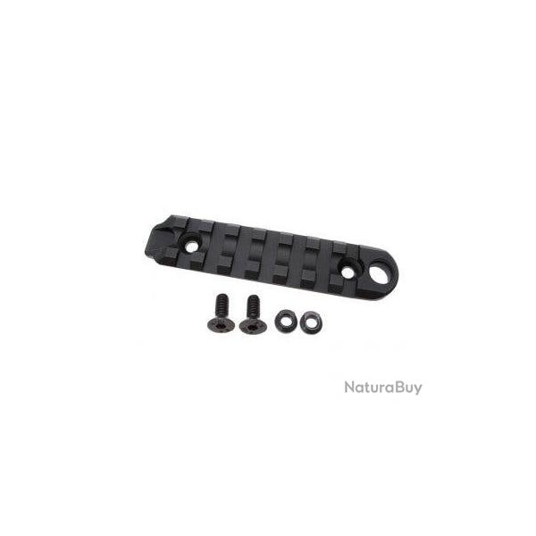 Rail Picatinny 7 Slots avec mount sangle QD pour KeyMod - Aluminium 6063 CNC / Noir - WiiTech