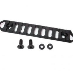 Rail Picatinny Lite 9 Slots pour KeyMod - Aluminium 6063 CNC / Noir - WiiTech