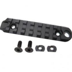 Rail Picatinny 7 Slots avec attache-sangle QD pour M-LOK - Aluminium 6063 CNC / Noir - WiiTech