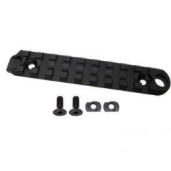 Rail Picatinny 9 Slots avec attache-sangle QD pour M-LOK - Aluminium 6063 CNC / Noir - WiiTech
