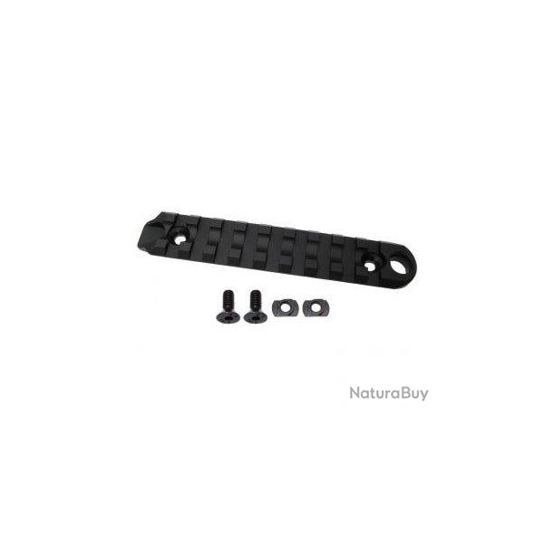 Rail Picatinny 9 Slots avec attache-sangle QD pour M-LOK - Aluminium 6063 CNC / Noir - WiiTech