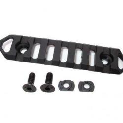 Rail Picatinny Lite 7 Slots pour M-LOK - Aluminium 6063 CNC / Noir - WiiTech