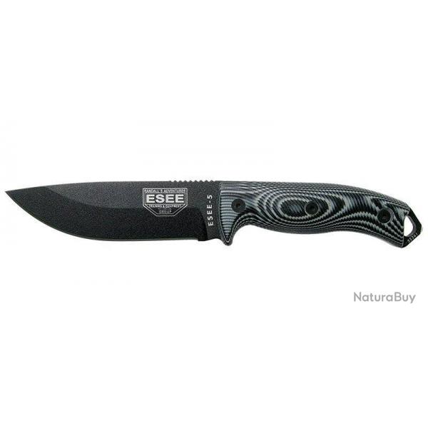 ESEE - E5PB002 - ESEE-5 - LAME NOIRE - GRIS/NOIR