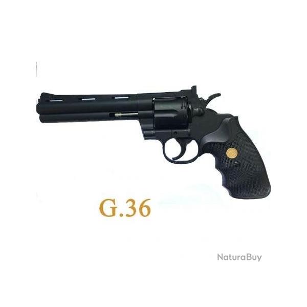 Revolver 357 Magnum 6" Ressort Noir (Galaxy) Airsoft 1.5J Spring
