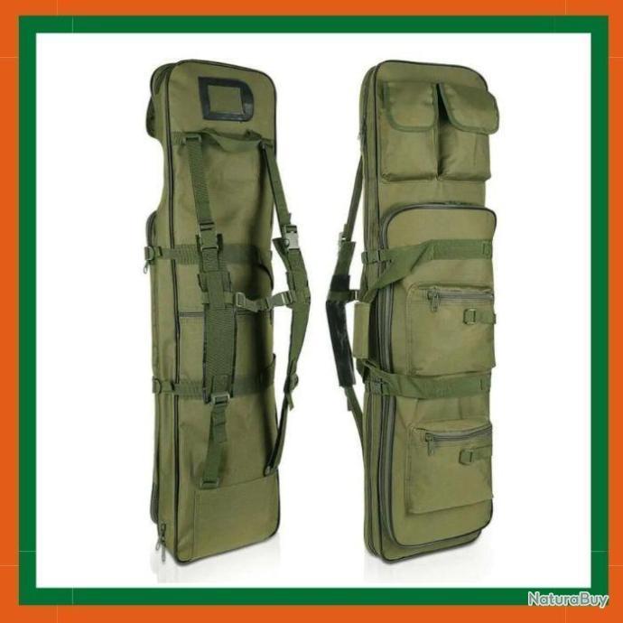 Housse De Carabine Tactique Rembourrée - 600D Oxford, 75/100/120 Cm, Avec Poches, Pour Fusil De Chasse Et Airsoft