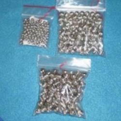 Perles striées 4,8 mm en métal nickelé ! Indianiste, Trade, Old Time, Reconstitution...