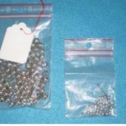 Perles en métal lisse nickelé 7,5 mm ! Indianiste, Trade, Reconstitution...