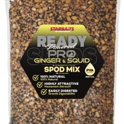 Mélange de Graine Starbaits Probiotic Ready Seeds Ginger Squid Spod Mix 3KG