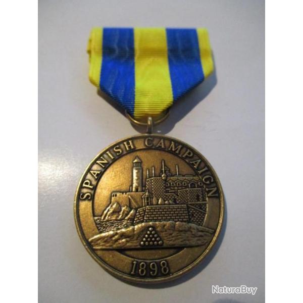 Spanish Campaign 1898 Medal Navy