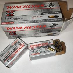 500 cartouches winchester 22 long rifle 40 grains