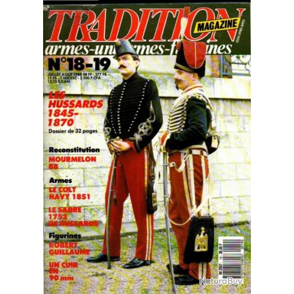 Tradition magazine 18-19 les hussards 1845-1870 , colt navy 1851