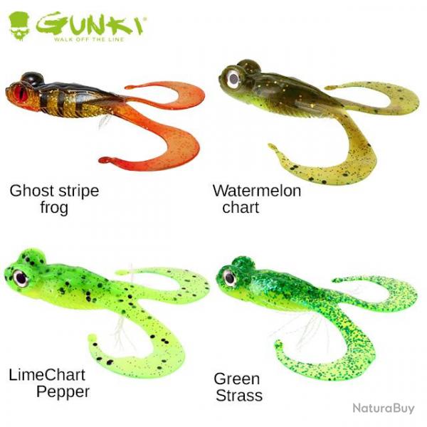 Leurre Bull Frog 100 Gunki 10cm Lime Chart Pepper