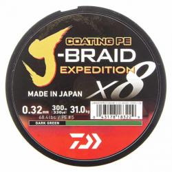 Daiwa Tresse J-Braid Exp X8 Vert 300m 68,4lb