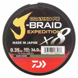 Daiwa Tresse J-Braid Exp X8 Vert 300m 79,5lb