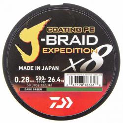Daiwa Tresse J-Braid Exp X8 Vert 500m 58,3lb