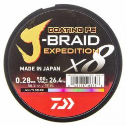 Daiwa Tresse J-Braid Exp X8 Multicolore 500m 58,3lb