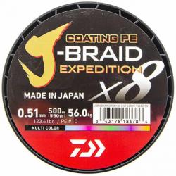 Daiwa Tresse J-Braid Exp X8 Multicolore 500m 123,6lb