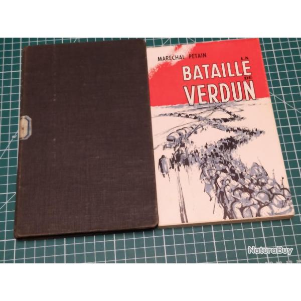 2 EDITIONS DE LA BATAILLE DE VERDUN DU MARCHAL PETAIN