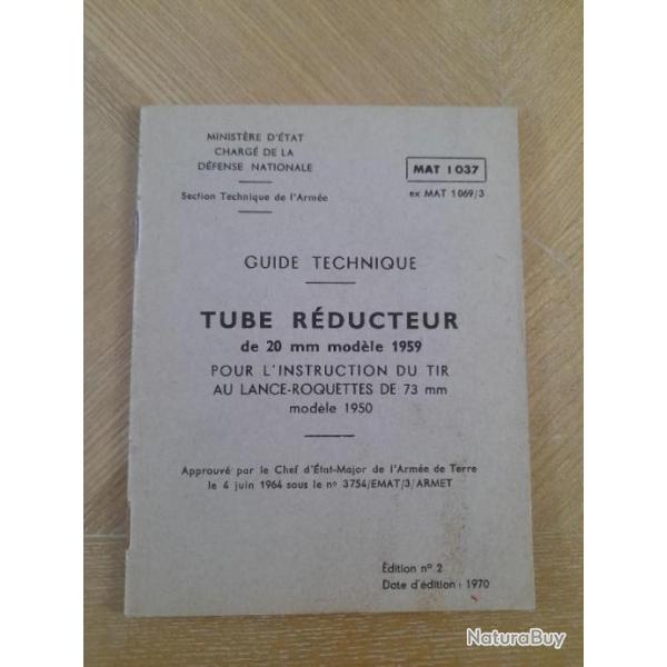 guide technique tube rducteur de 20mm 1959