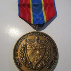 Army of Occupation Cuba Medal 1898-1902