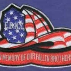 Ecusson FDNY In Memory Of Our Fallen brothers