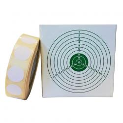 Gommettes blanches pour diam 19mm boite de 1000