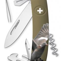 Couteau multifonctions Swiza D03 palombe Kaki 11 fonctions