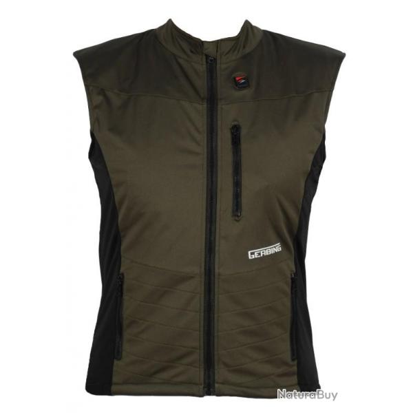 Gilet chauffant Gerbing chasse ajuste kaki/noir sans mache T.XXXL