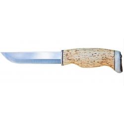 Couteau non fermant Arctic Legend bear knife manche bouleau pommeau en bois de renne