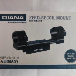Montage anti-recul Diana Bullseye Zero Recul diamètre 25/30 mm pour rail 11mmcarabine plombs