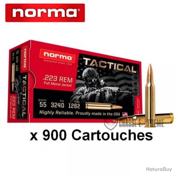 900 Cartouches NORMA Vm Tactical Cal 223 Rem