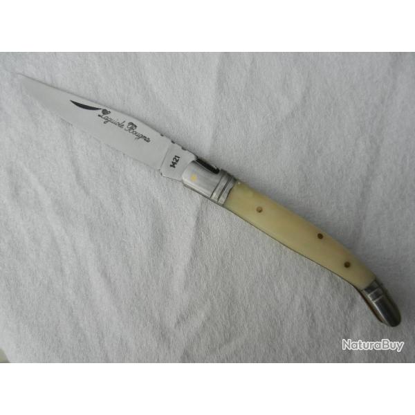 couteau Laguiole Bougna manche os - longueur 22 cm