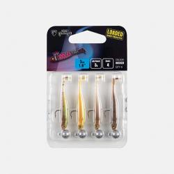Pack Fox Rage Micro Tiddler Fast Mixed UV 5cm Par 4 5cm Green Pumpkin UV, Sun Dance UV, Wakasagi UV 