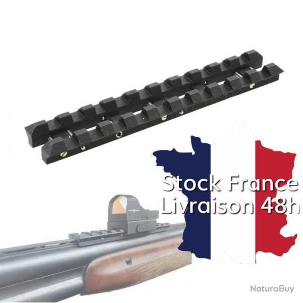 Rail picatinny pour bande ventile de 8mm pour TOZ-34 autres modles - Stock France
