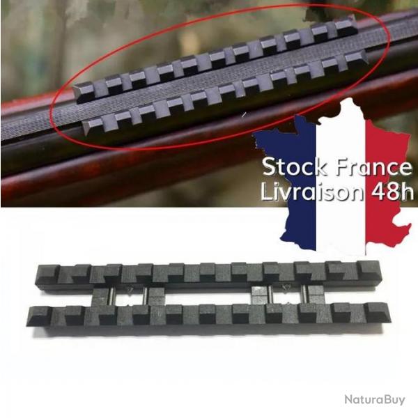 Rail picatinny pour bande ventile de 10mm pour MP-27 et autres modles - Stock France