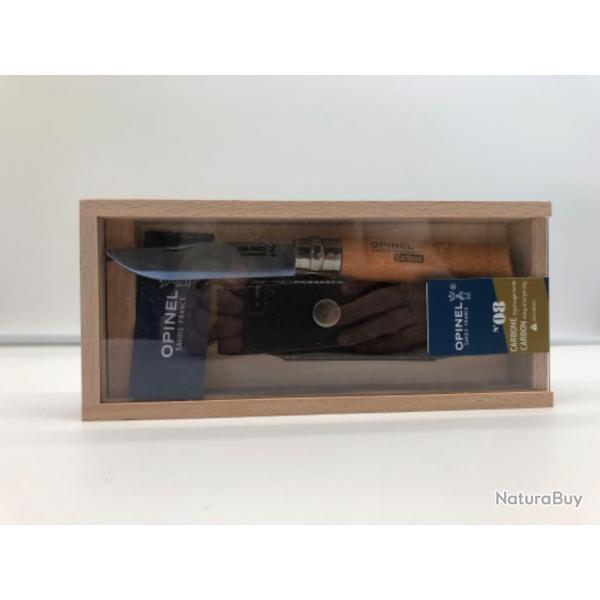 Couteau Opinel n8 plumier Htre+tui