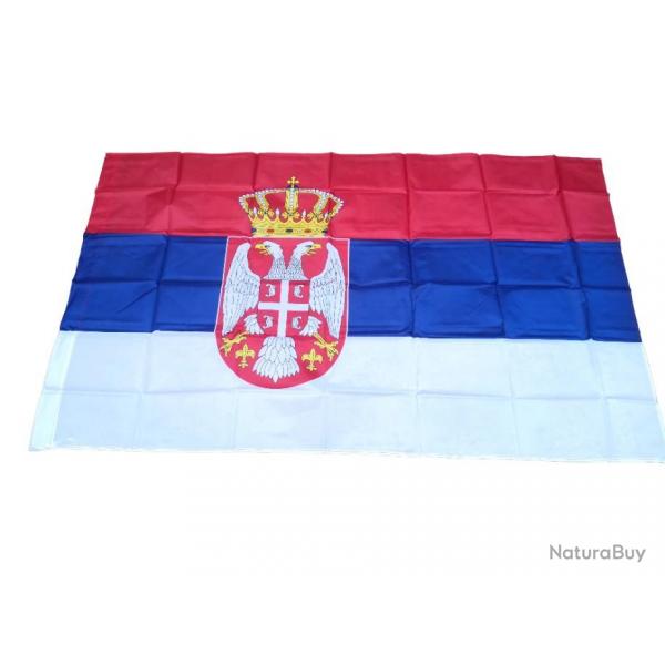 Drapeau Serbe - 150x90 cm 100% polyester