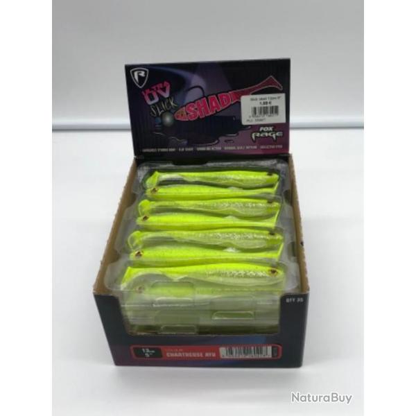 Leurre de pche ultra Uv Fox rage Slick Shad chartreuse ayu