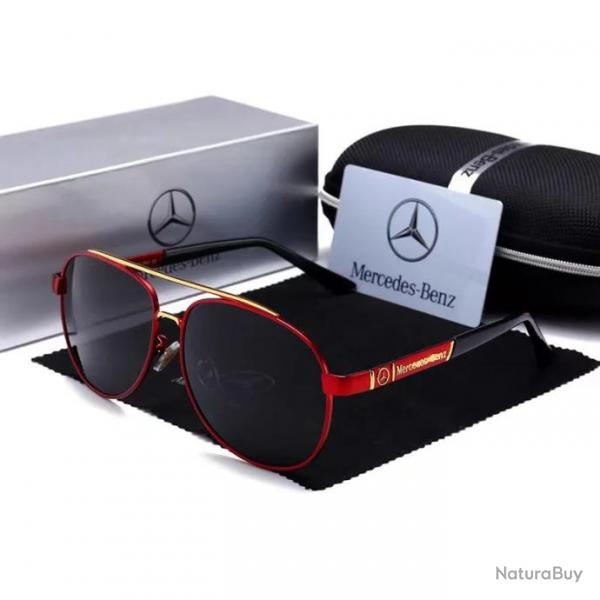 Lunettes de Soleil Polarisee UV400 Mercedes-Benz, Modele: Red Gold