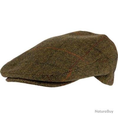 Casquette Plate En Tweed Vert - Fabriquée En Irlande, Protection Téflon, Fait Main, Neuf Avec étiquettes