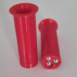 Chevrotines réutilisable rouge billes acier 6 mm pour cal 68 Umarex T4E HDS 68.